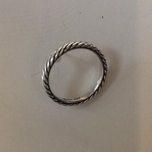 David Yurman Cable Collectibles Stack Ring in Sterling Silver - Size 6.5